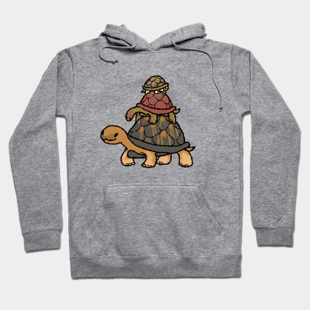 Joyous June Tortoises Hoodie by Tayleaf